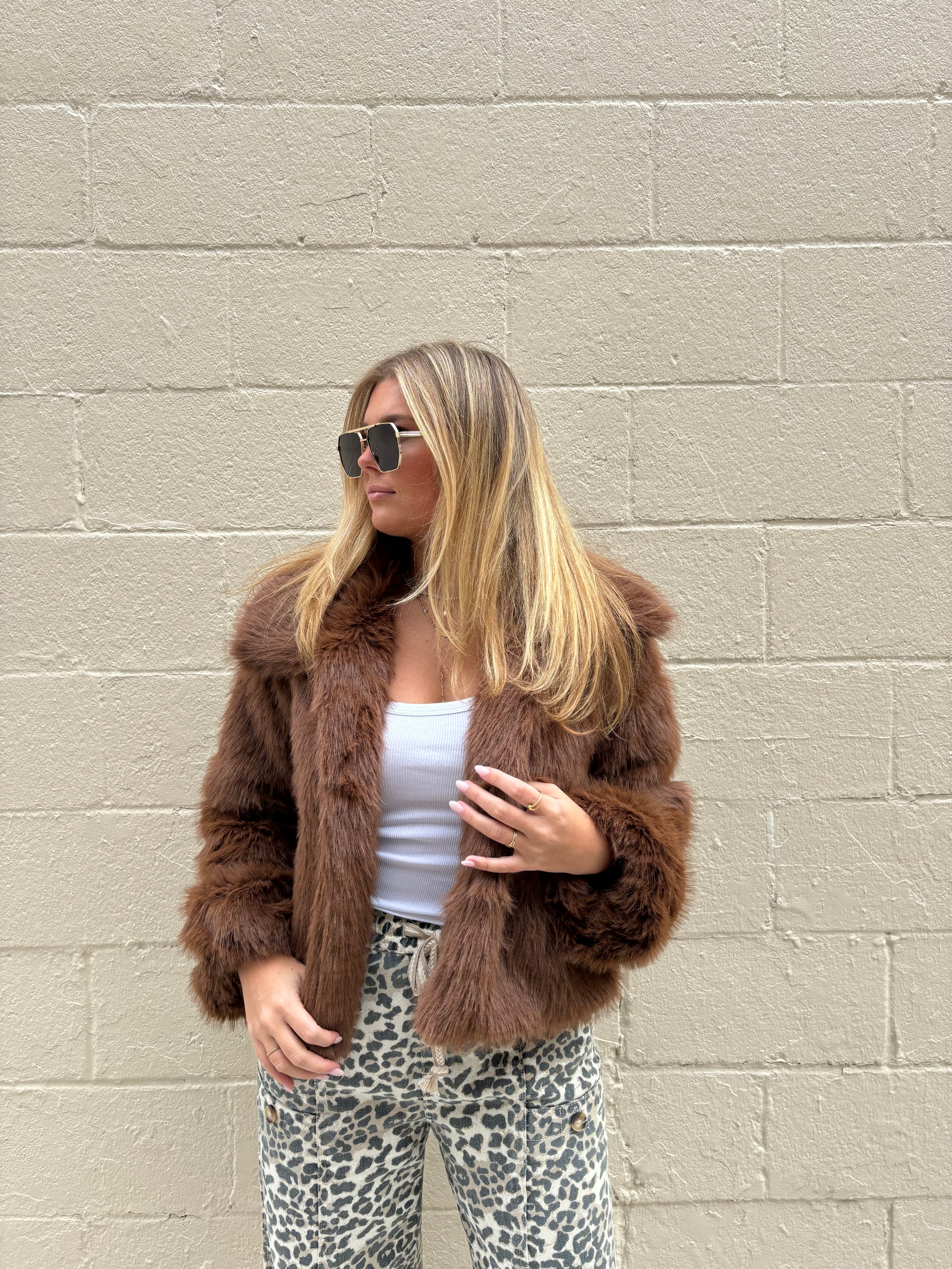 Dylan Faux Fur Jacket | Kindred Monroe